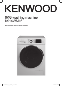 Manual Kenwood K914WM16 Washing Machine
