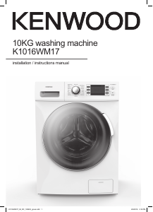 Manual Kenwood K1016WM17 Washing Machine