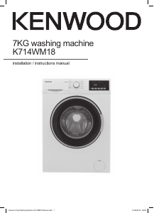 Handleiding Kenwood K714WM18 Wasmachine
