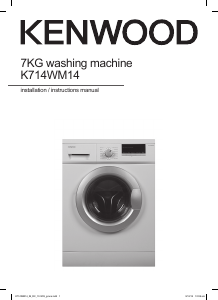 Manual Kenwood K714WM14 Washing Machine