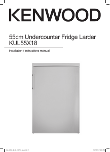 Manual Kenwood KUL55X18 Refrigerator