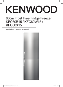 Handleiding Kenwood KFC60X15 Koel-vries combinatie