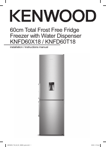 Manual Kenwood KNFD60X18 Fridge-Freezer