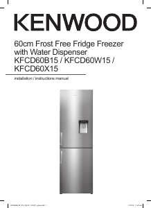 Manual Kenwood KFCD60B15 Fridge-Freezer