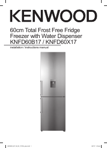 Manual Kenwood KNFD60B17 Fridge-Freezer