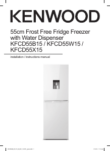 Manual Kenwood KFCD55W15 Fridge-Freezer