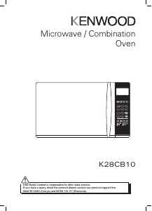 Manual Kenwood K28CB10 Microwave