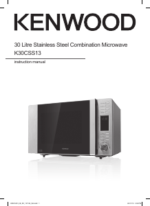 Manual Kenwood K30CSS13 Microwave