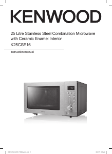 Manual Kenwood K25CSE16 Microwave