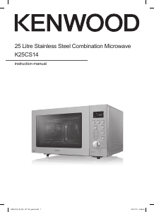 Manual Kenwood K25CS14 Microwave