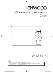 Manual Kenwood K23GSS10 Microwave