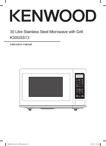 Manual Kenwood K30GSS13 Microwave