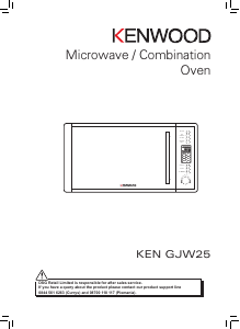 Manual Kenwood GJW25 Microwave