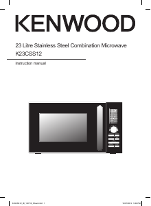 Manual Kenwood K23CSS12 Microwave