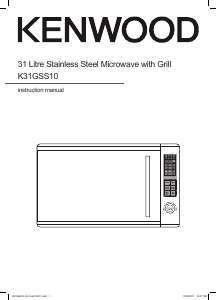 Manual Kenwood K31GSS10 Microwave