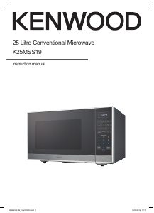 Manual Kenwood K25MSS19 Microwave