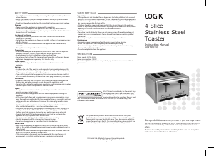 Handleiding Logik L04TSS10 Broodrooster