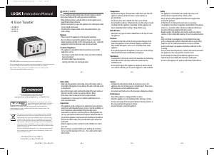 Manual Logik L04TR14 Toaster