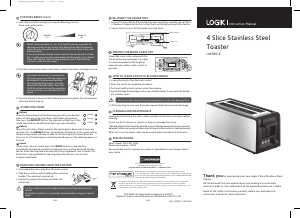 Manual Logik L04TBS12 Toaster