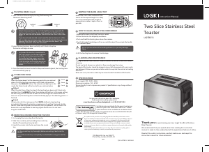 Manual Logik L02TBS13 Toaster