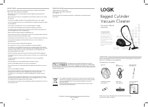Manual Logik L16VCR10 Vacuum Cleaner