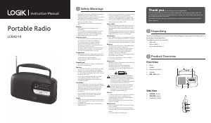 Manual Logik LCRAD14 Radio