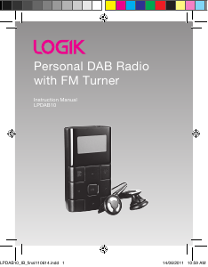 Handleiding Logik LPDAB10 Radio