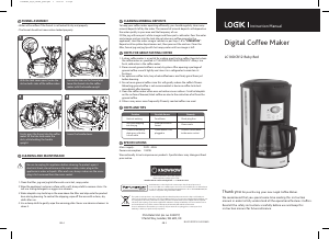 Manual Logik LC10DCR12 Coffee Machine