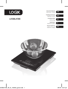 Manual Logik LKSBLK16E Kitchen Scale