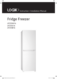 Manual Logik LFC55W16 Fridge-Freezer