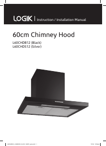 Manual Logik L60CHDB12 Cooker Hood