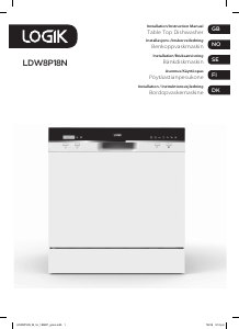 Brugsanvisning Logik LDW8P18N Opvaskemaskine