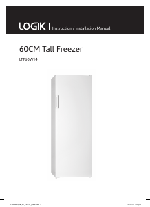 Manual Logik LTF60W14 Freezer