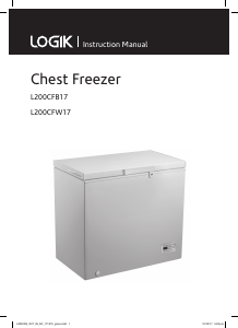 Manual Logik L200CFB17 Freezer