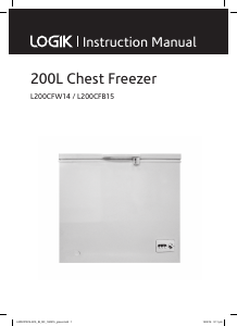 Manual Logik L200CFB15 Freezer