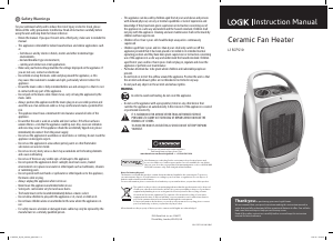 Manual Logik L15CFS10 Heater