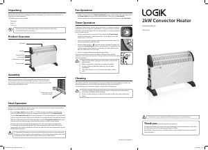 Manual Logik L20CHTW18 Heater
