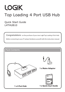 Manual Logik L4THUB10 USB Hub