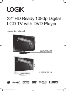 Handleiding Logik L22DVDW10 LCD televisie