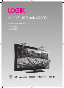 Handleiding Logik L473CD11 LCD televisie