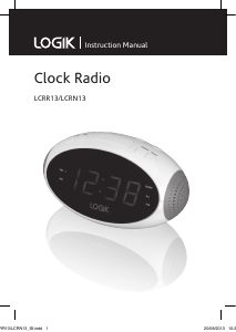 Manual Logik LCRN13 Alarm Clock Radio