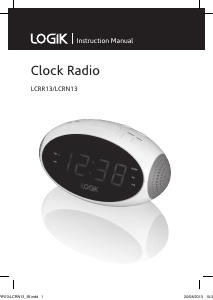 Manual Logik LCRR13 Alarm Clock Radio