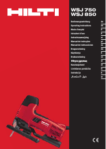 Handleiding Hilti WSJ 750 Decoupeerzaag