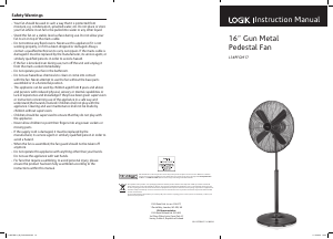 Manual Logik L16PFGM17 Fan