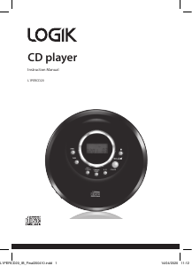 Handleiding Logik L1PERCD20 Discman