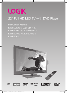 Handleiding Logik L22FEDP12 LED televisie