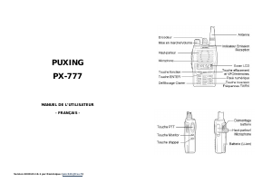 Mode d’emploi Puxing PX-777 Talkie-walkie