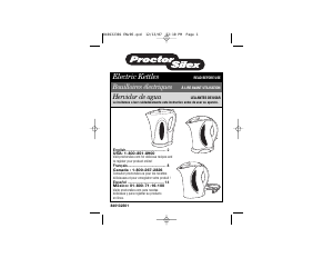 Mode d’emploi Proctor Silex K2070 Bouilloire