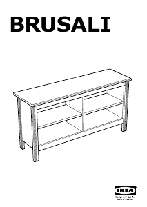 Εγχειρίδιο IKEA BRUSALI Πάγκος τηλεόρασης