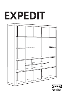 Manuál IKEA EXPEDIT (185x185) Televizní stolek